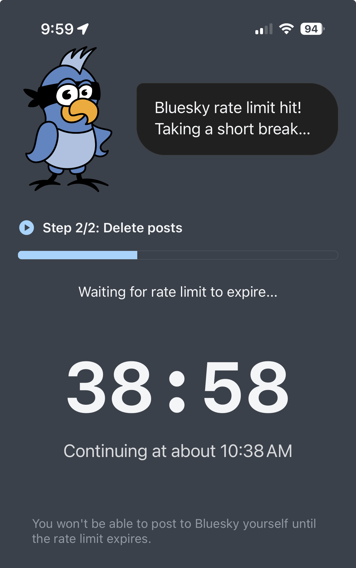 Hitting a rate limit